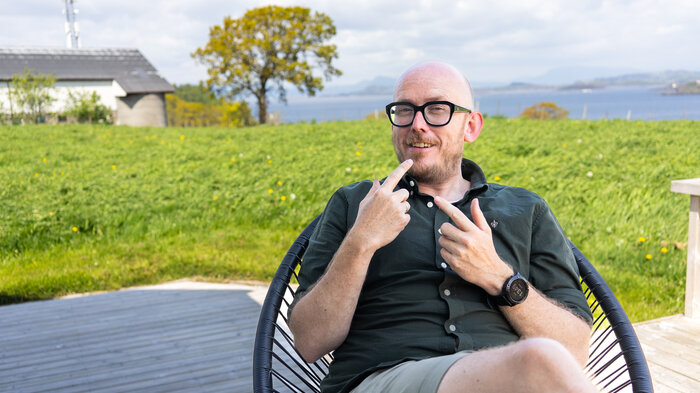 bildet viser Oddvar Vignes