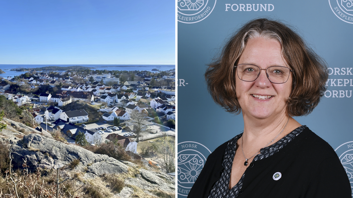 Ragne Quinteros bildet viser Grimstad by og Ragne Quinteros