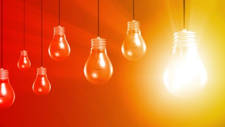 Bilde av glødende lyspære bilde av glødende lyspære