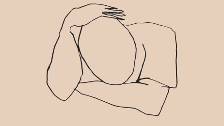 Seksuell uhelse Gutt/mann med hode i albuen