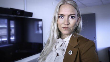 Lill Sverresdatter Larsen Bildet viser forbundsleder Lill Sverresdatter Larsen