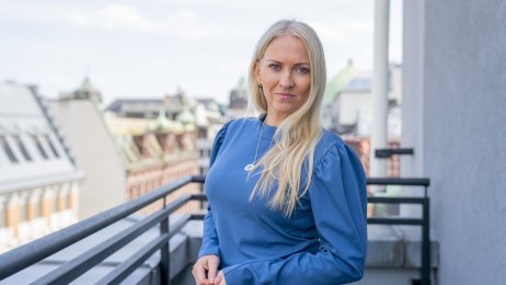Lill Sverresdatter Larsen Bildet viser forbundsleder Lill Sverresdatter Larsen i Norsk Sykepleierforbund