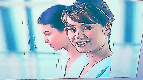 Nyutdannet sykepleier Bildet viser en ung sykepleier