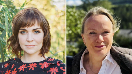 Bildet viser et portretter av Marion R. Løseth og Laila Tingvold