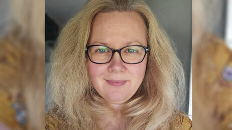 Bildet viser en selfie tatt av Terese Stomlien