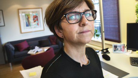 Eli Gunhild By bildet viser NSF-leder Eli Gunhild By