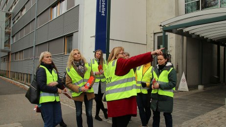 Streik utenfor pasienthotellet på Ullevål