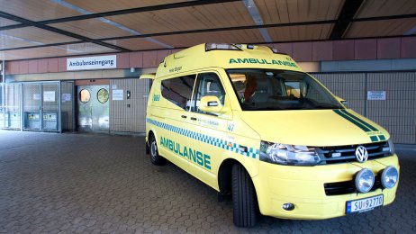 Ambulanseinngang Haukeland sykehus Ambulanseinngang ved Haukeland sykehus