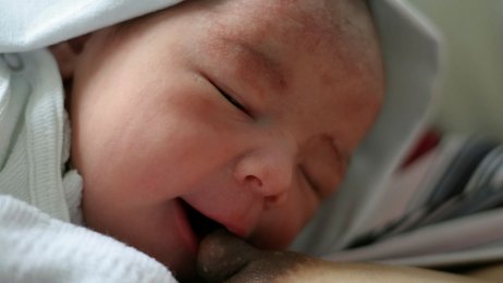 Baby Nærbilde av nyfødt baby