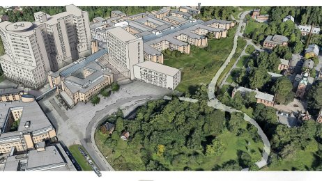 Foreløpig skisse over den planlagte utbyggingen av Oslo universitetssykehus på Gaustad Illustrasjonen viser en foreløpig skisse over den planlagte utbyggingen av Oslo universitetssykehus på Gaustad