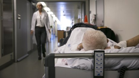 Bilde av korridorpasient