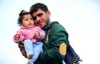 Flyktning og datter Flyktning og datter