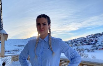 Bildet viser studentlederen i NSF, Edel Marlèn Taraldsen.