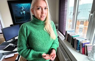 Bildet viser Lill Sverresdatter Larsen, NSF-leder