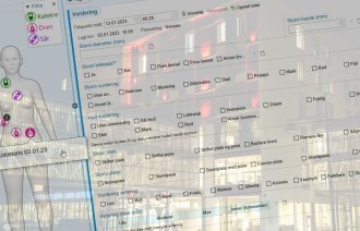 Bildet fra journalprogrammet Helseplattformen og St. Olavs hospital