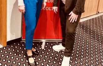 Bildet viser Sevaldsen og Moe som ble gjenvalgt som fylkesleder og nestleder og Møre og Romsdal