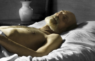 Bilde av døende mann