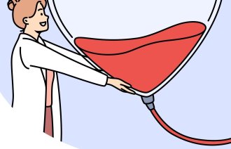 Illustrasjonen viser en kvinnelig helsearbeider og et hjerte.