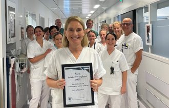 Bildet viser Catrin Wasenius med kolleger.