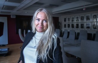 Bildet viser NSF-leder Lill Sverresdatter Larsen