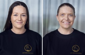 Bildet viser Bettina Lindgren og Eline Grelland Røkholt