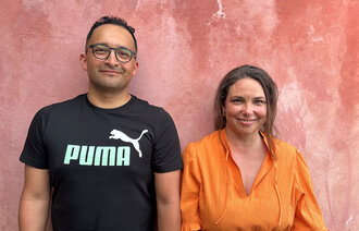 Bildet viser forskerne Audun Mo og Veronica Lockertsen