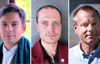 Bildet viser de tre innleggsforfatterne