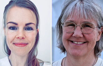 Bildet viserportrettbilder av Tonje Kristin Storhaug-Jensen og Cathrine Trulsvik