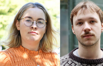 Bildet viser portrettbilder av Henriette Karlsen Brenna og Gytis Blazevicius