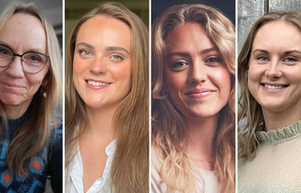 Bildet viser forskerne Bente Dahl, Norda Grødem Mageland, Anna Tørud Aarlien og Marta Galtung