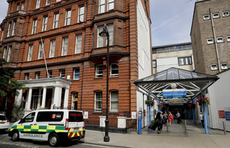 Bilde av sykehuset hvor legen jobbet