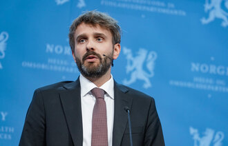 Bildet viser helseminister Jan Christian Vestre