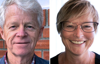 Bildet viser portretter av innleggsforfatter Bjug Ringstad og Ellen Henriette Pettersen