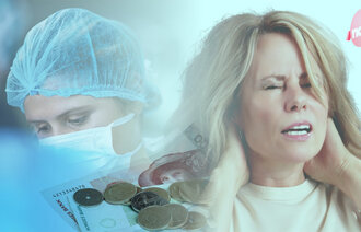 bilde av sykepleier og en med hodepine