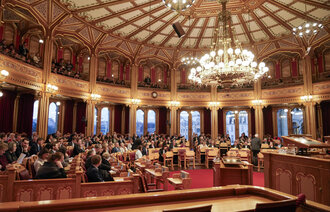 Bilde fra stortingssalen