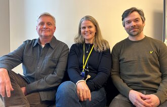 Bildet viser Dag Gunnar Stubberud, Ingrid Harg og Pål Solberg.