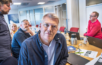 Bildet viser Bård Eirik Ruud, fylkesleder i Oslo NSF