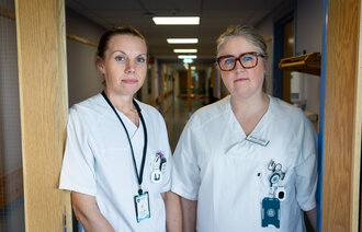 Bildet viser Kristine Hansen og Anne-Sofie Løkken