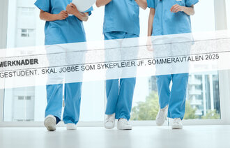 bilde av studenter på jobb