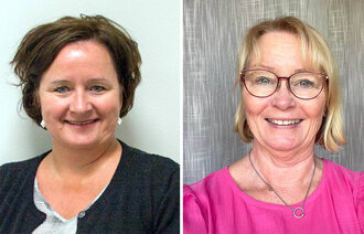 Bildet viser portrettbilder av innleggsforfatterne Rød og Hagen