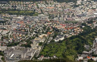 Haukeland sykehus, luftfoto