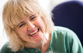 Kristi Furubotn, Stavanger universitetssjukehus Bildet viser Kristi Furubotn som ser blid ut.