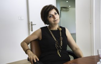 Bildet viser Helen Samaha Nuwayhid, president i det libanesiske sykepleierforbundet.
