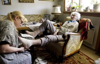 Bildet viser Therese Skogsberg og Marit Berntzen