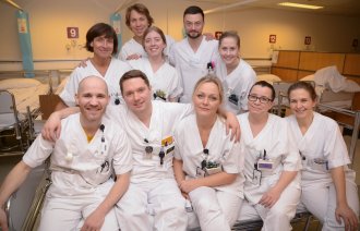 Bildet viser ansatte ved UNN