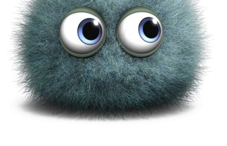 Illustrasjon av en bakterie som ser litt bekymret ut Illustrasjon av en bakterie som ser litt bekymret ut