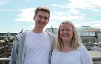 NSF Students leder, Christian Strømnes, og nesleder Kristin Werner