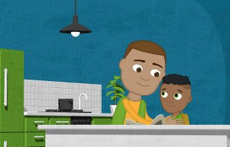 Bilder fra animasjonsserie for barn