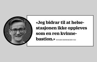 Portrett med sitat av helsesøster Roger Henriksen