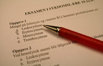 Eksamen i sykdomslære. 